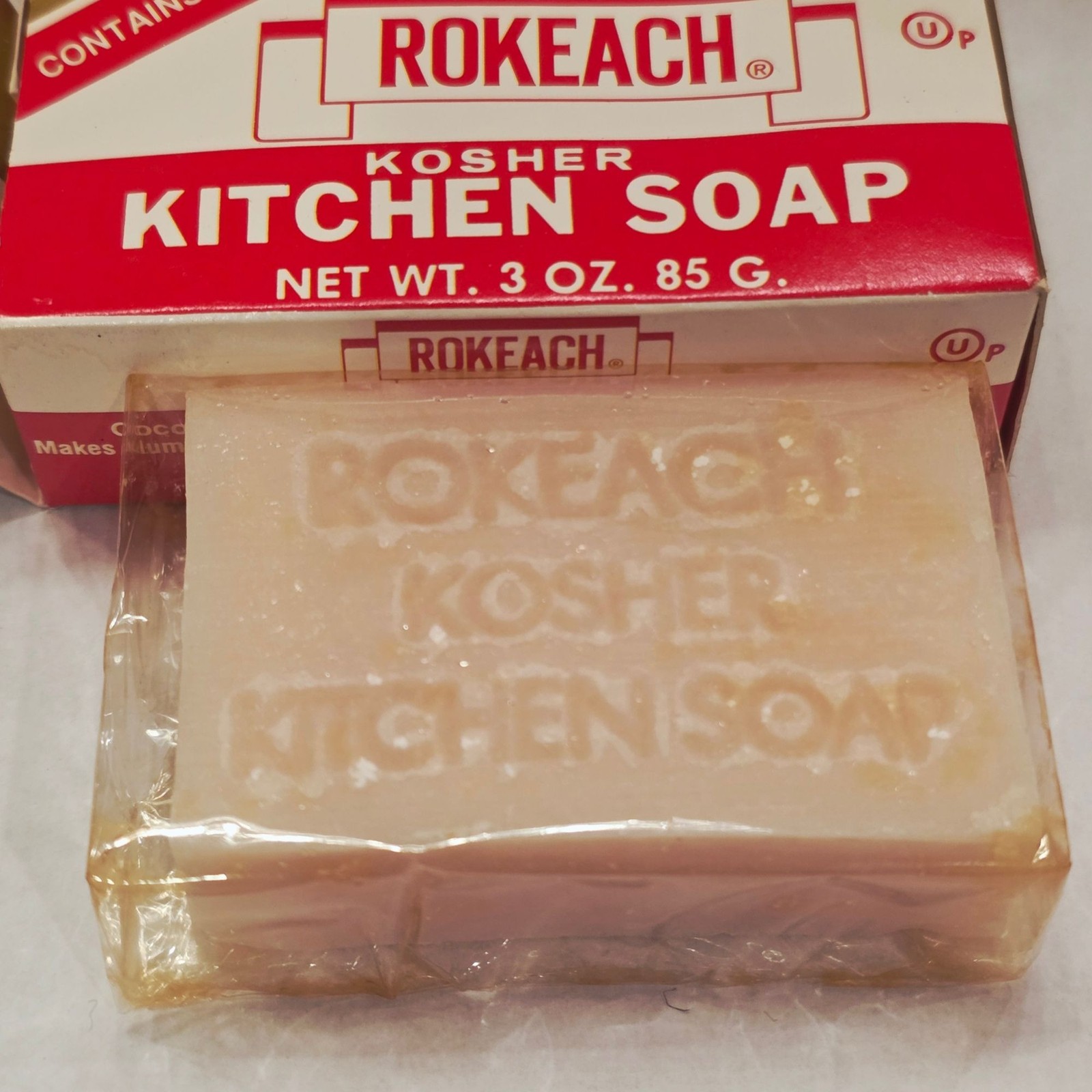 Rokeach Kosher Kitchen Soap With Coconut Oil 3 Oz Bar Gentle On Hands Cuts Greas