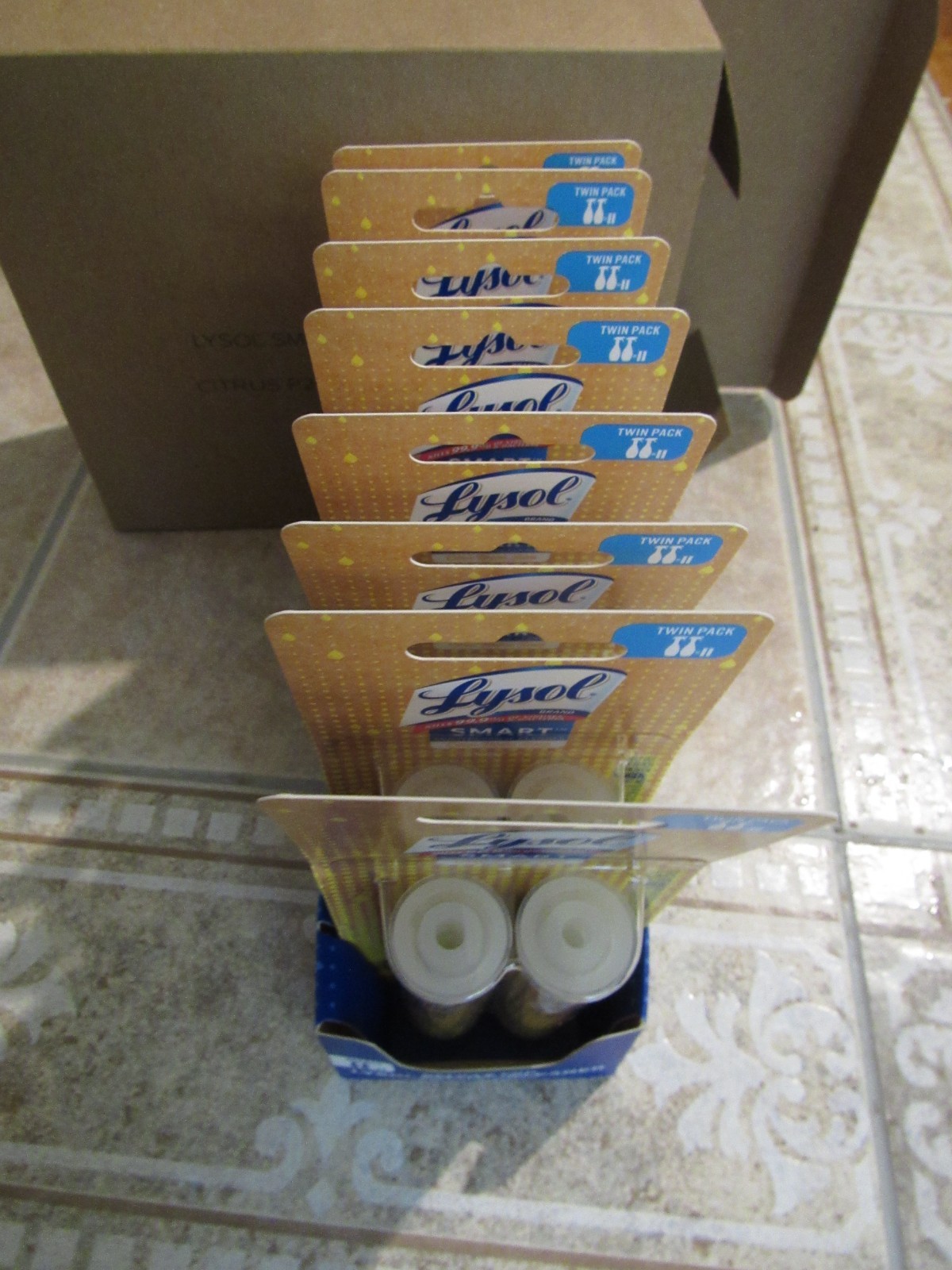 Lysol SMART Multi-Purpose Cleaner Box of 8 Refill Cartridge, Citrus Breeze NEW