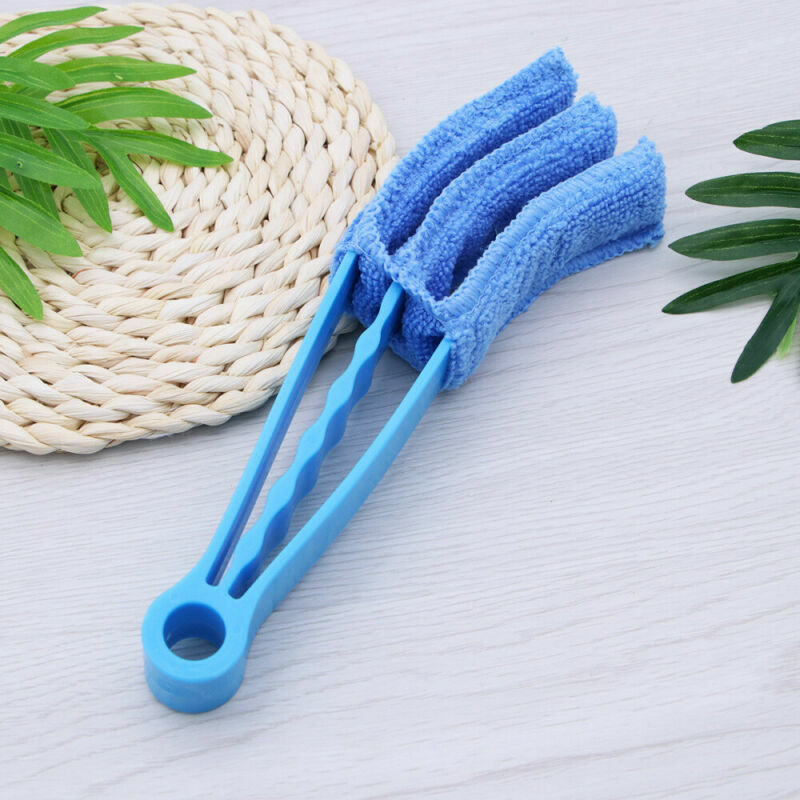 5PCS Blue Cleaning Brush Microfiber Sleeves Venetian Window Blinds Cleaner