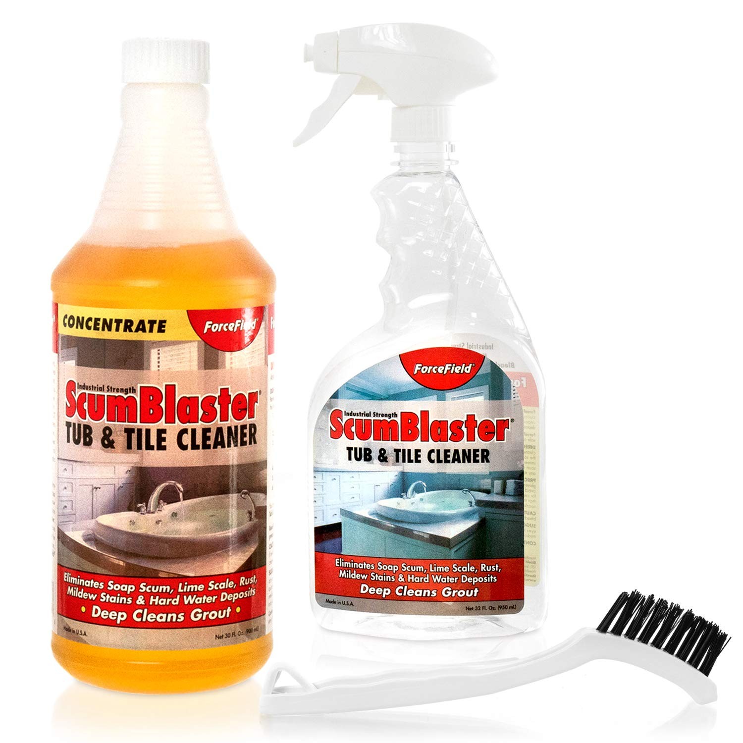 ScumBlaster: Soap Scum Remover, Tile and Grout Cleaner, Hard Water Stains and…