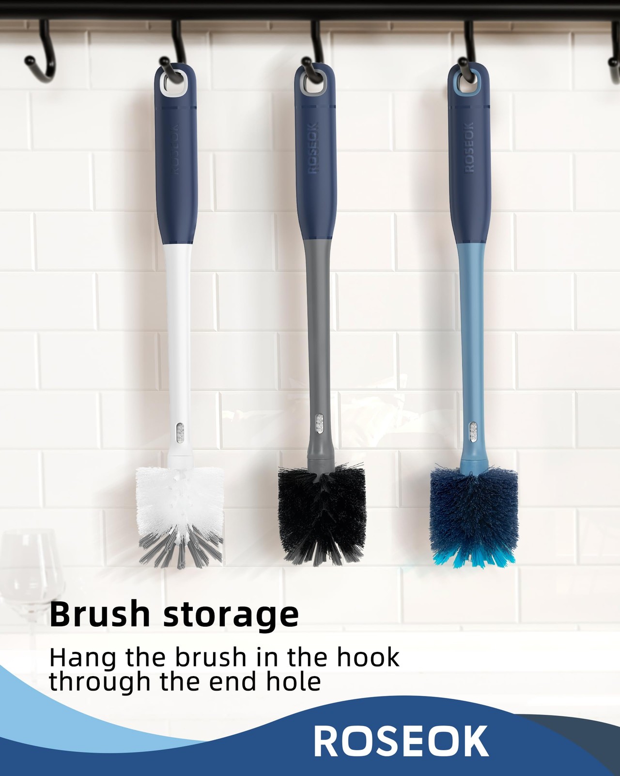 2in1 Bottle Scrubbing Brush with Straw Brush has Long and Comfortable Handle,…