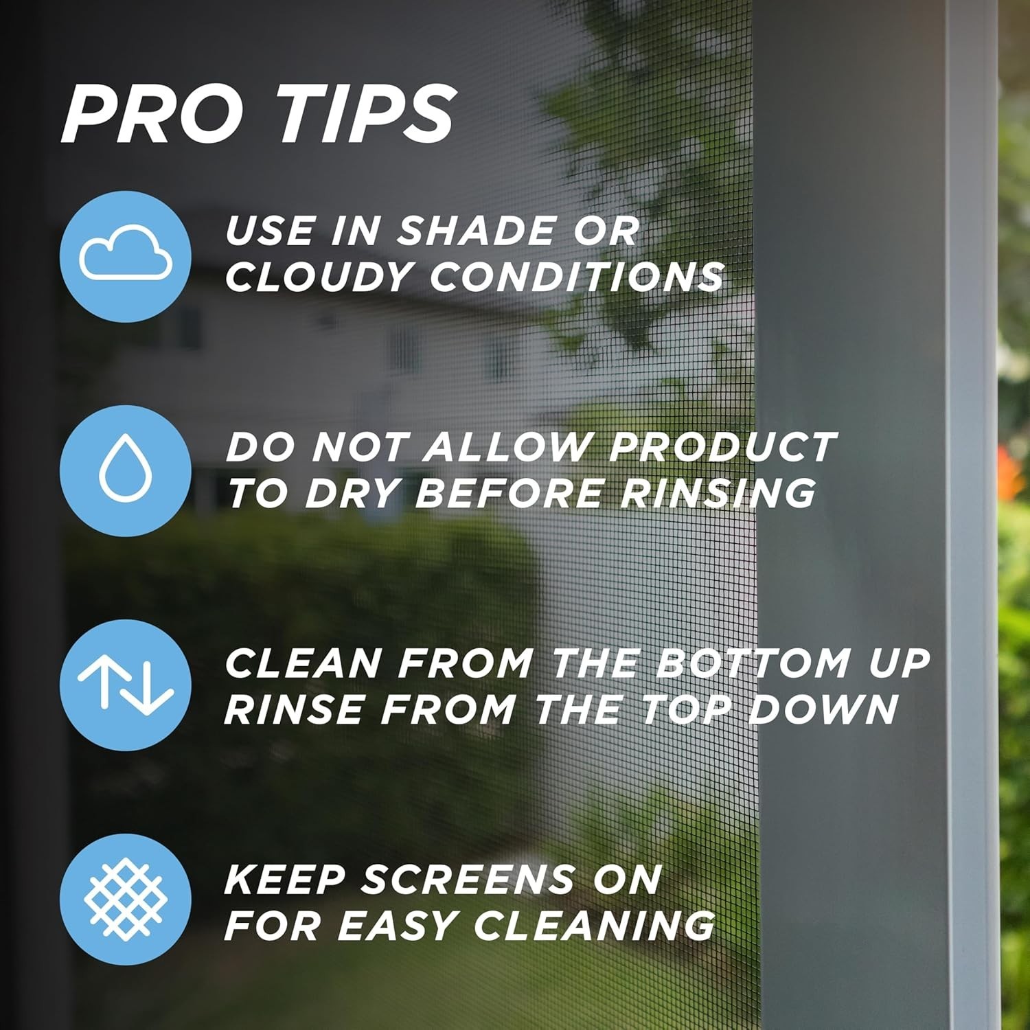 All-in-One Outdoor Window & Screen Cleaner – 142 Fl Oz, Safe Around Vegetation