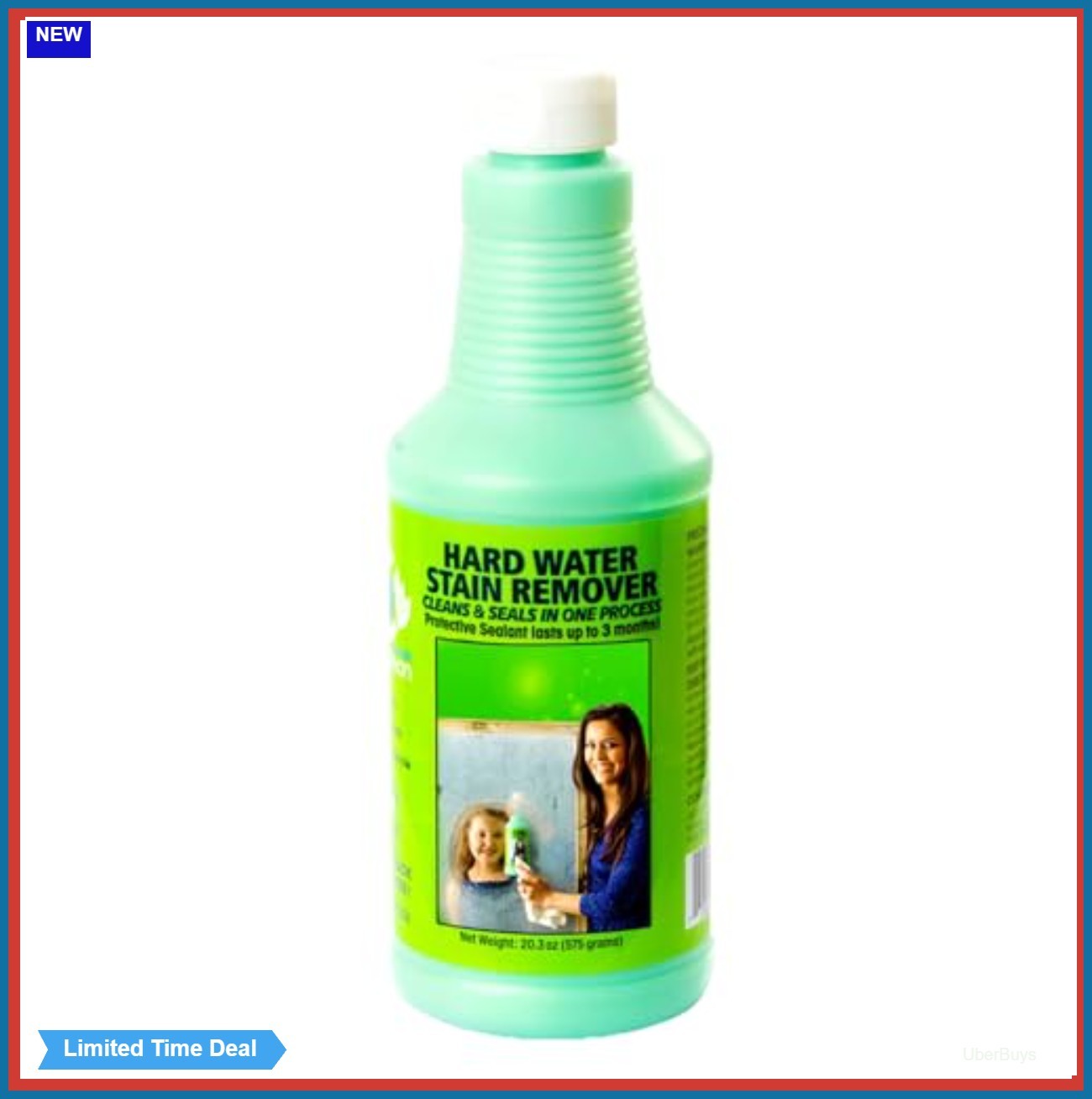 Hard Water Stain Remover 20.3oz Aerosol Eco Friendly For Glass Tile Windows