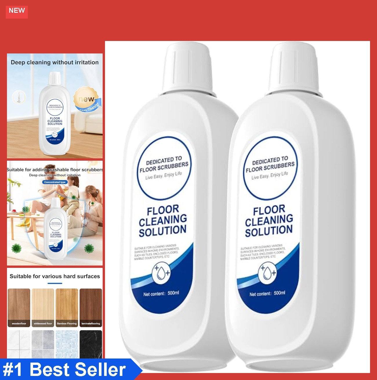 Floor Cleaning Solution Refill 500ml Concentrated Fresh Scent For Tineco Wet