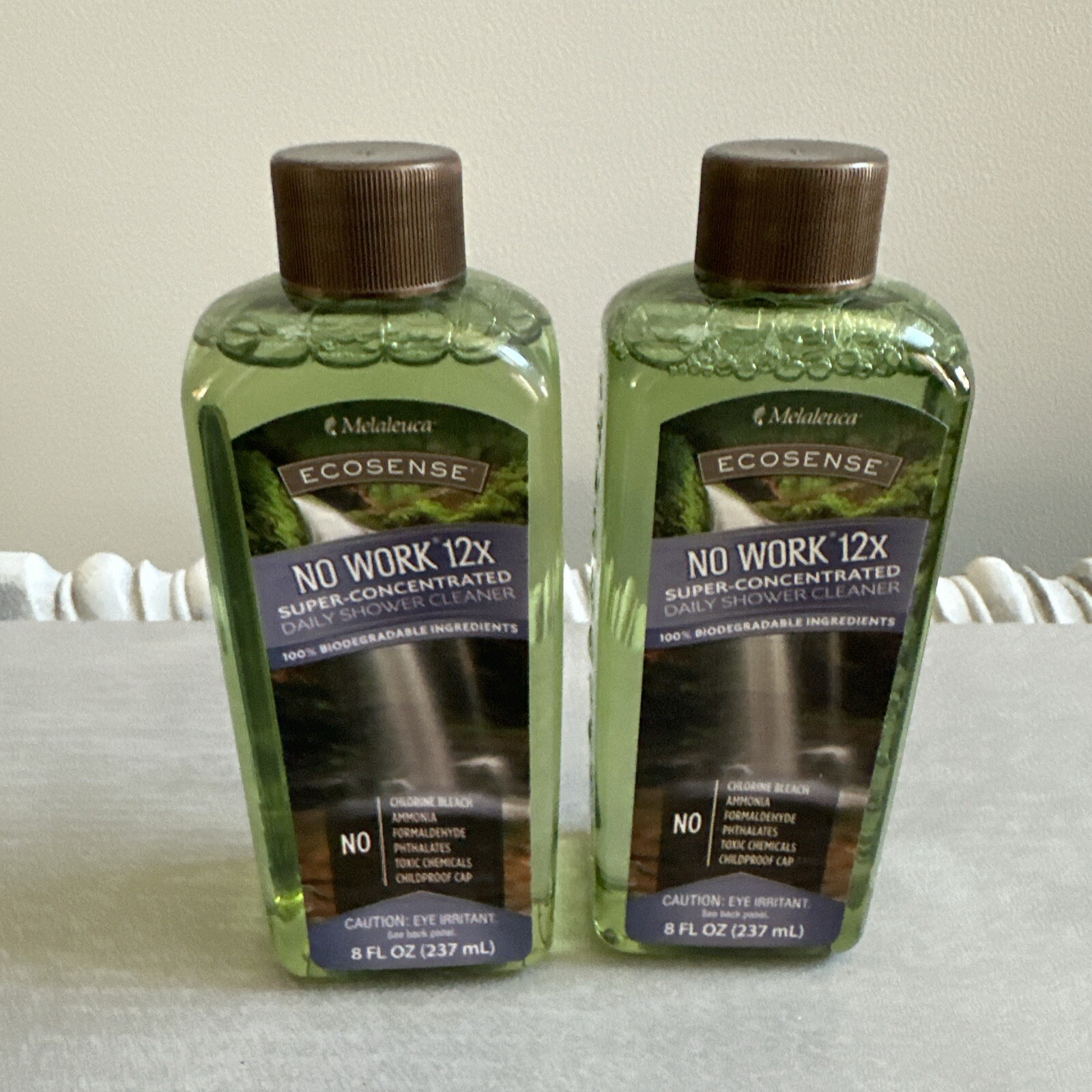 2- 8 Oz bottles Melaleuca Eco Sense , Shower Cleaner 12x , Super Concentrated