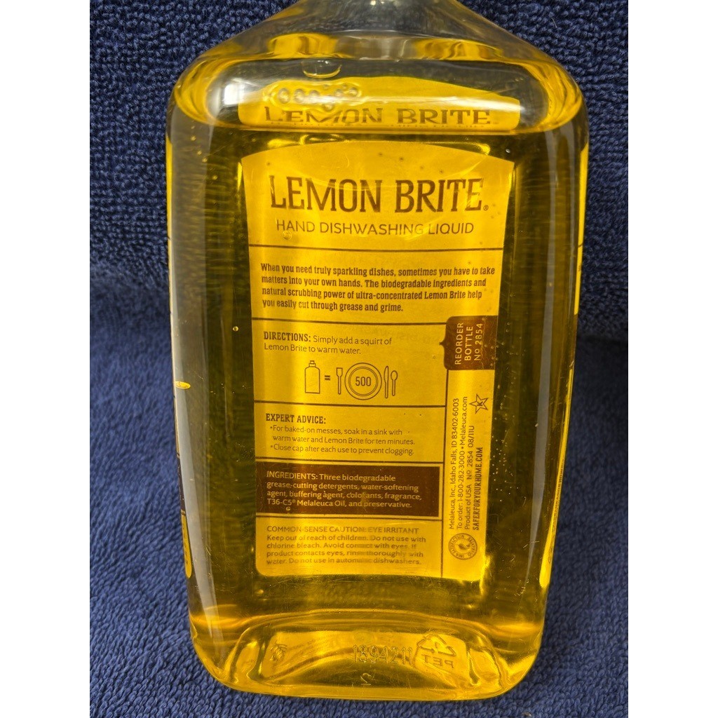 2 ECO.SENSE Lemon Brite Ultra Concentrated Hand Dishwashing Liquid 16 Fl Oz