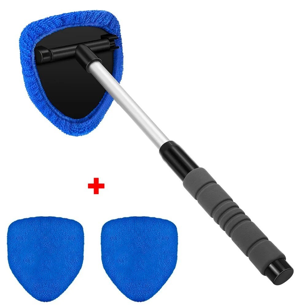 Windshield Cleaning Tool Kit Car Window Glass Wiper Cleaner Brush Pad Extendable