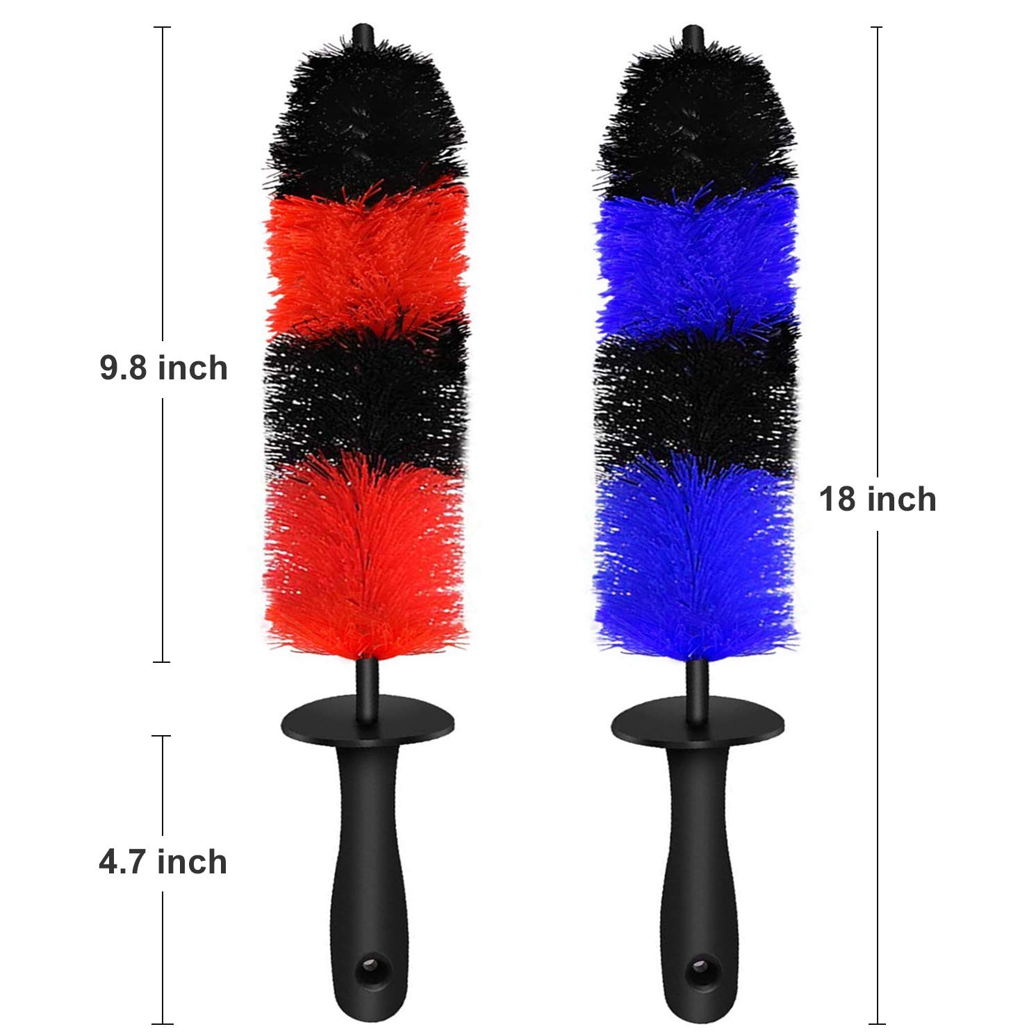 2-Pack Master Wheel Brush, Easy Reach Wheel and Rim Detailing Brush 18’’ Long…