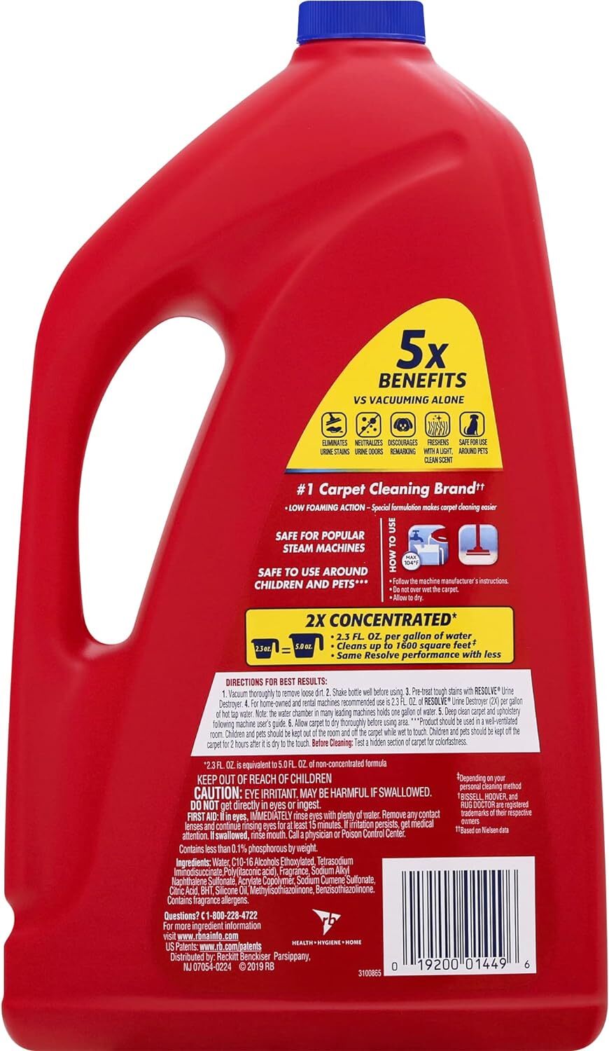 Resolve Resolve Carpet Concentrate for Steam Urine Destroyer – 60 Fl Oz