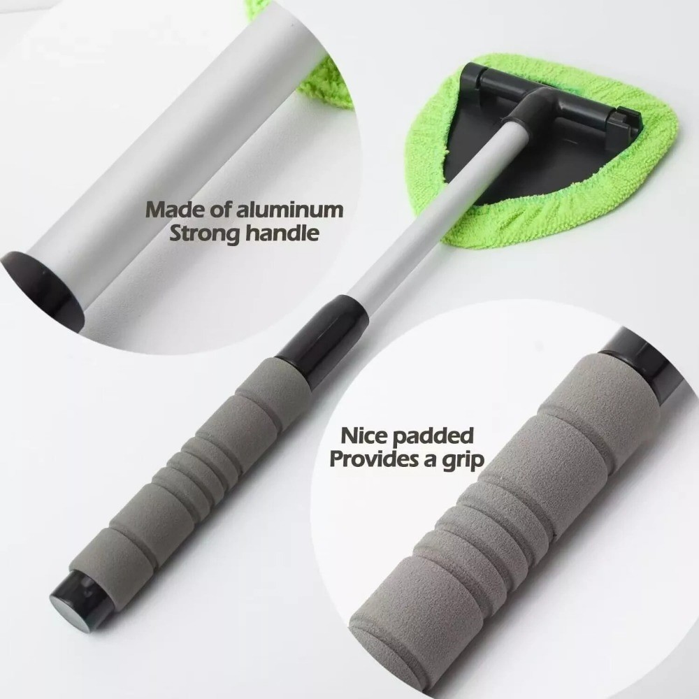 15x Windshield Cleaner Wand – Microfiber Anti-Fog Tool for Car Windows