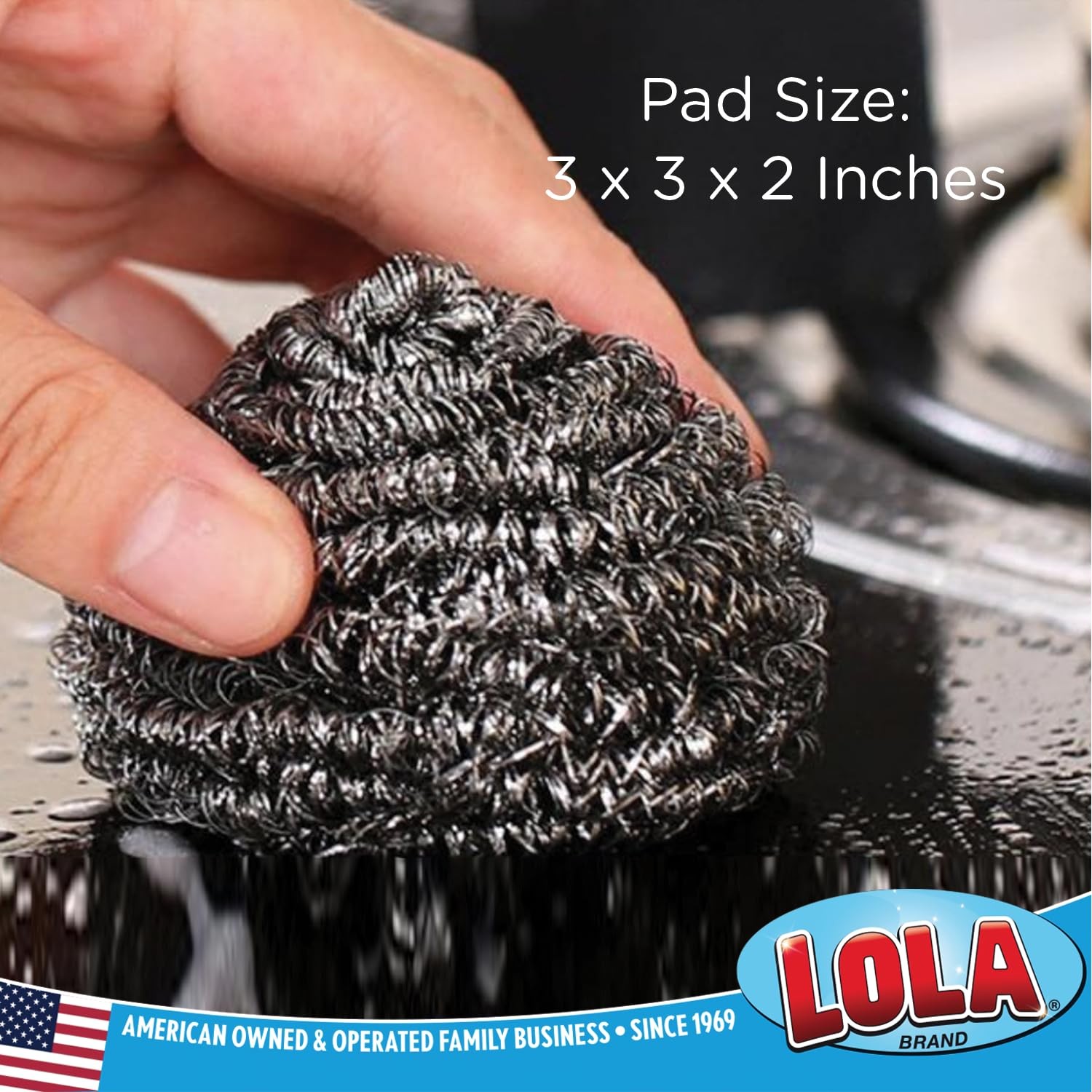 Products Jumbo Stainless Steel Scourer, 35 Grams- Curled Flat Wire, Rust Proo…