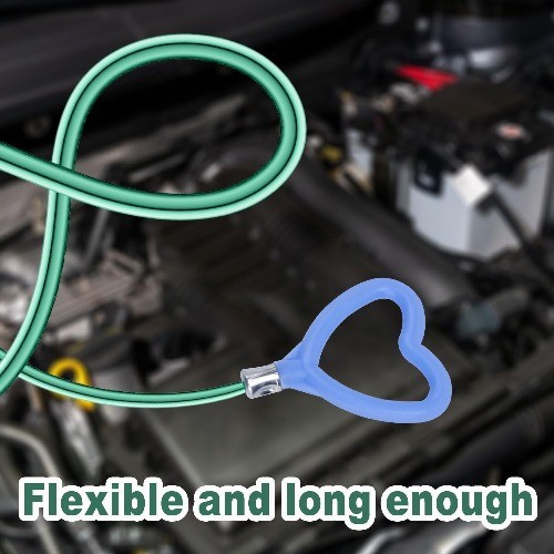 Drain Cleaning Tool, 118in Long Wire Pipe Cleaner with 2 Straight Flexible Clean