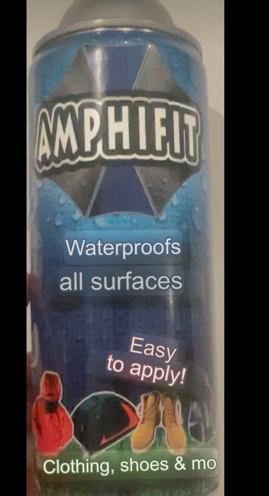 AMPHIFIT Water Repellent Spray 10.5 oz. Fabric Protector And More!