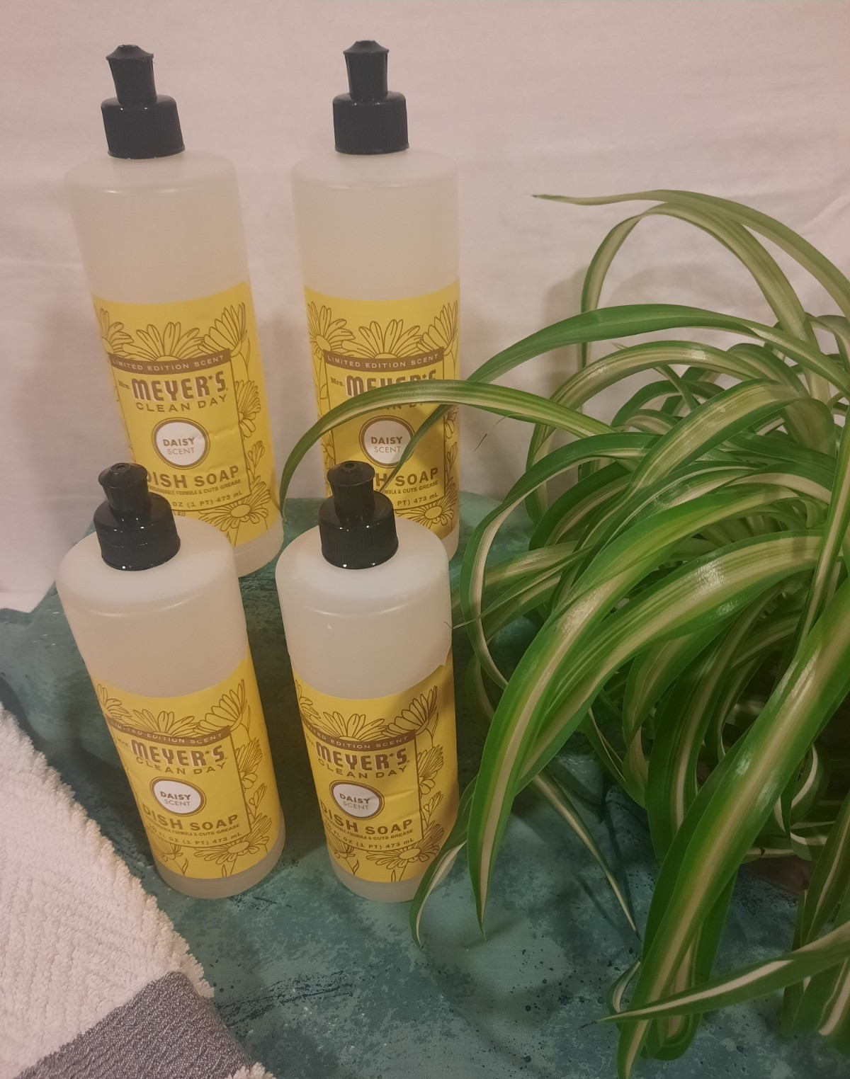 4X BRAND NEW MRS. MEYER’S CLEAN DAY DAISY SCENTED LIQUID DISH SOAP 16 OZ BOTTLES