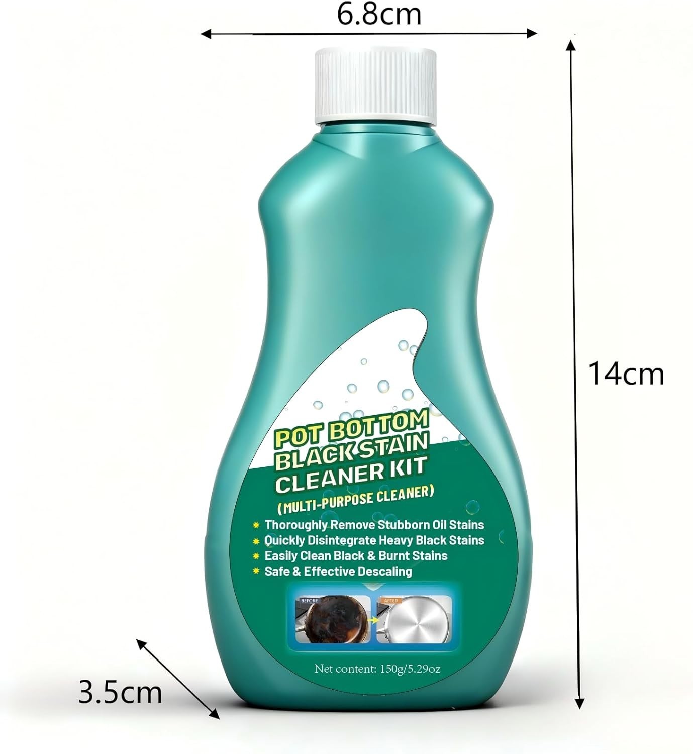 Effortless Pot Bottom Black Stain Remover – Eco-Friendly Kitchen Cleaner 150g