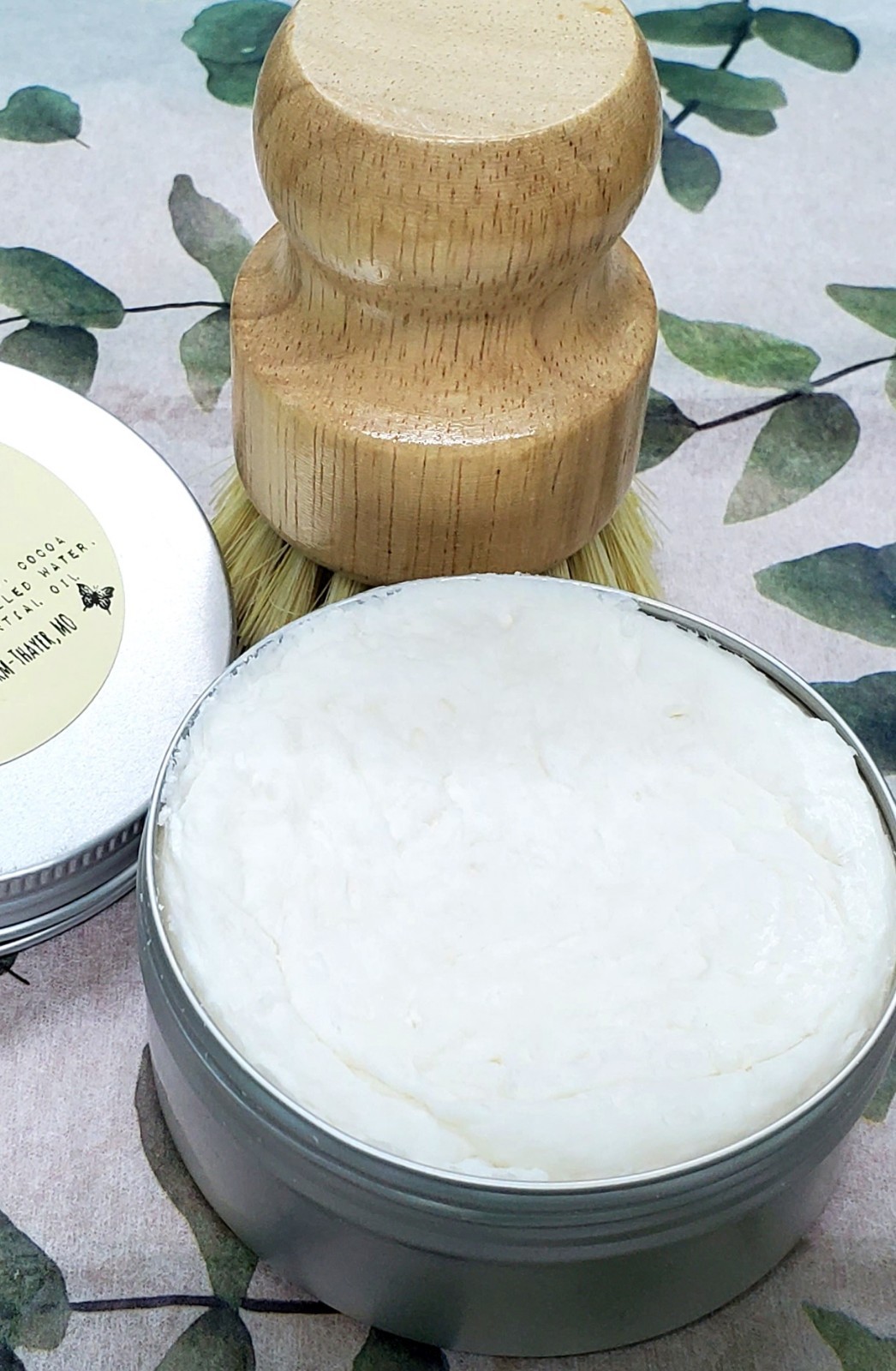 Solid Dish Soap & Scrub Brush All Natural*LEMON* Porter Family Farm Organics 4oz