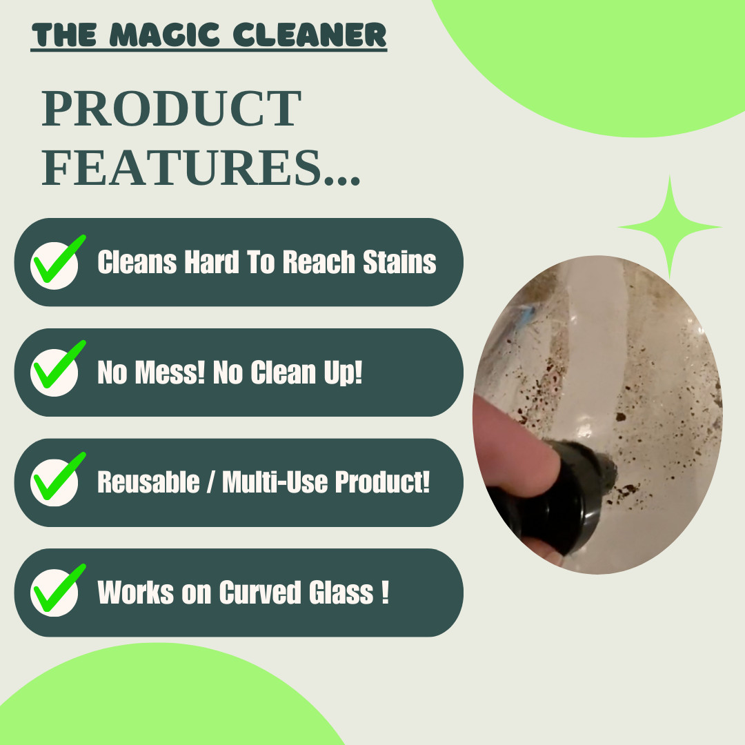 The Glass Cleaner: Magnetic Bong Cleaner Kit w/ Reusable Magnet Scrubber Pads