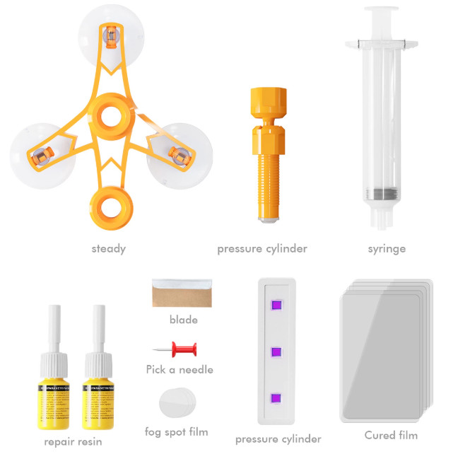 Auto Glass Nano Repair Fluid Car Windshield Resin Scratch Crack Fix Tool Kit