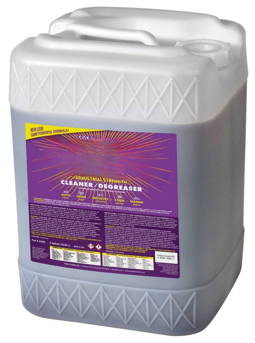 Industrial Strength Cleaner and Degreaser, 5 Gallon