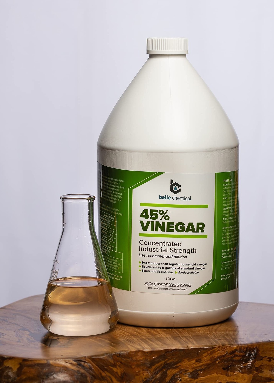 45% Pure Vinegar – Concentrated Industrial Grade 1-Gallon