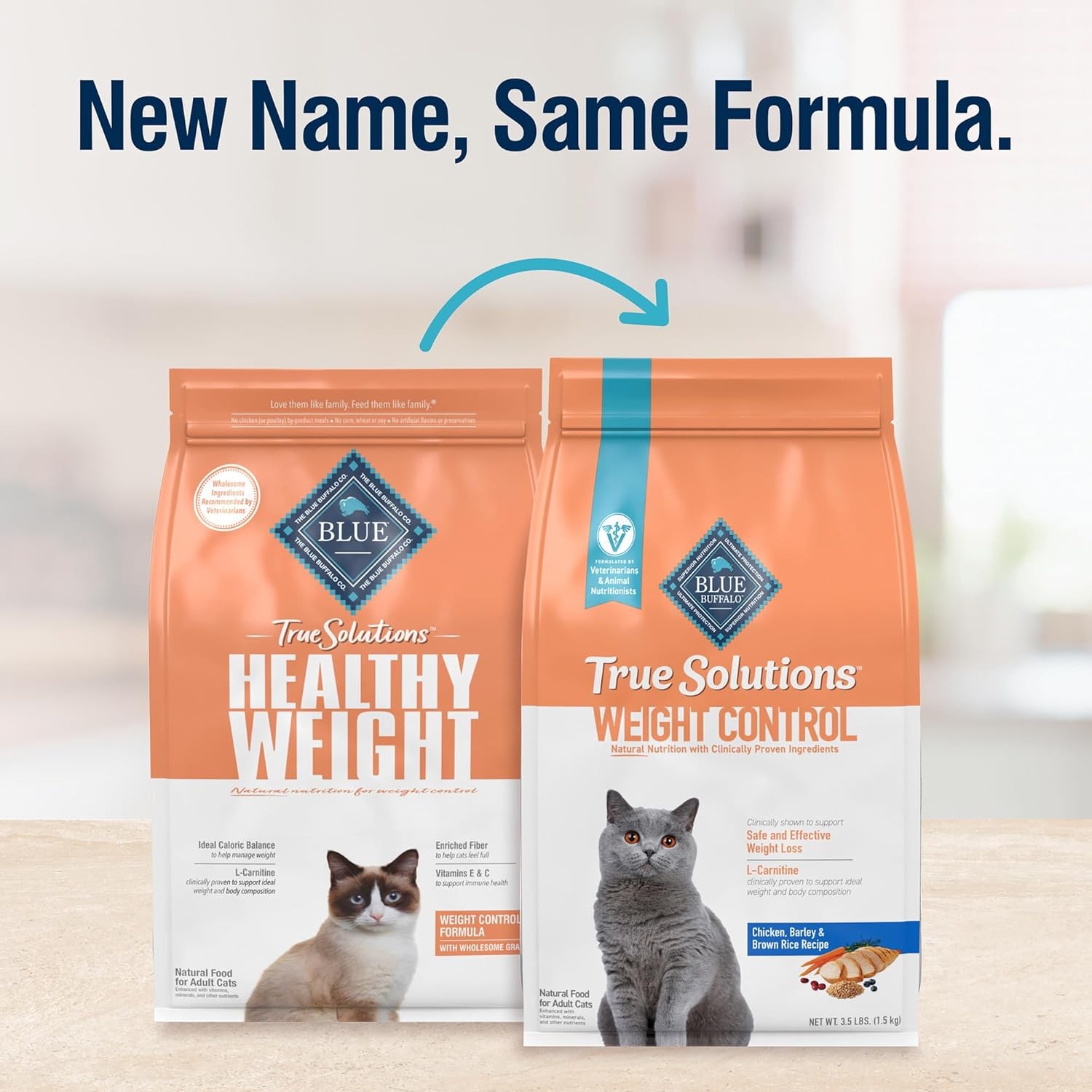 Blue Buffalo True Solutions Weight Control Natural Dry Cat Food for Adult Cats