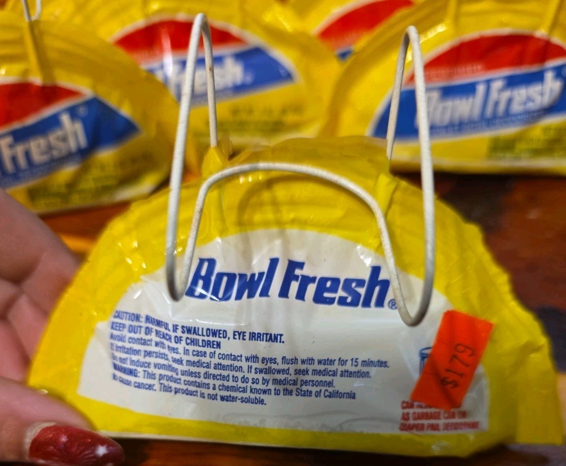 Vtg Lot of 6 Bowl Fresh Toilet Deodorizer Old Stock 3oz Size Slight Evaporation