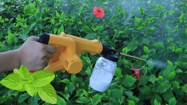 Electric Diatomaceous Earth Duster for 20V Battery, Garden Dust Applicator, 1L C