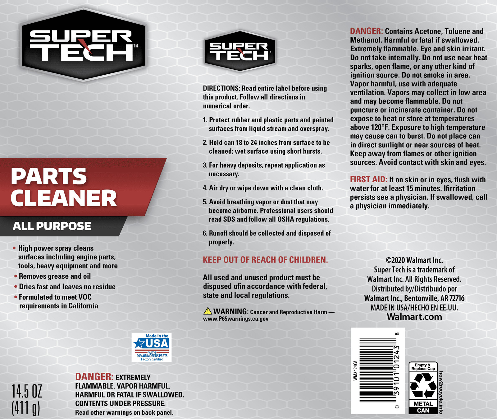 Supertech All Purpose Parts Cleaner, 14.5 Oz