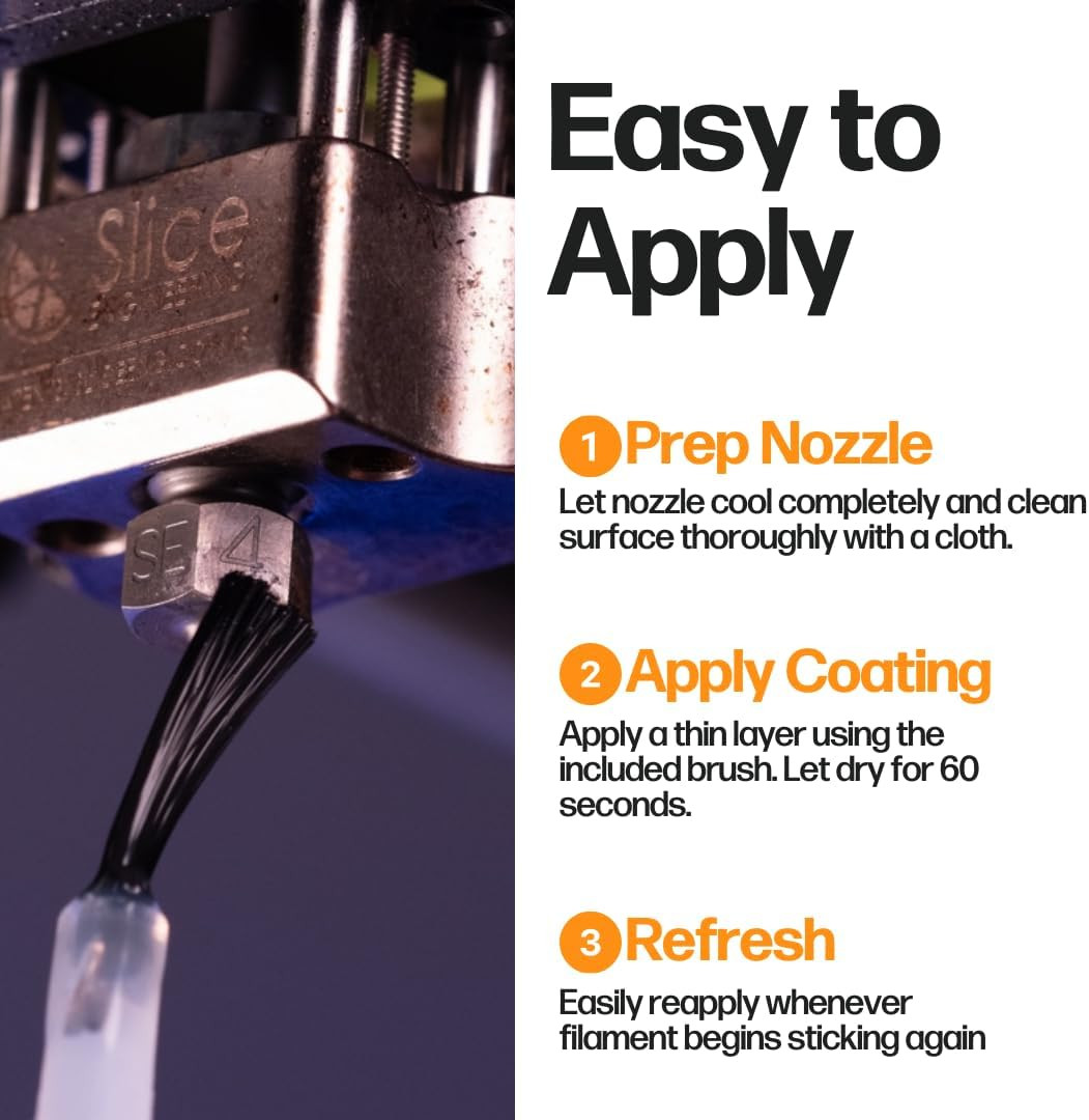 Plastic Repellent Paint Repels Plastic & Prevents Buildup on the Nozzle | Get En