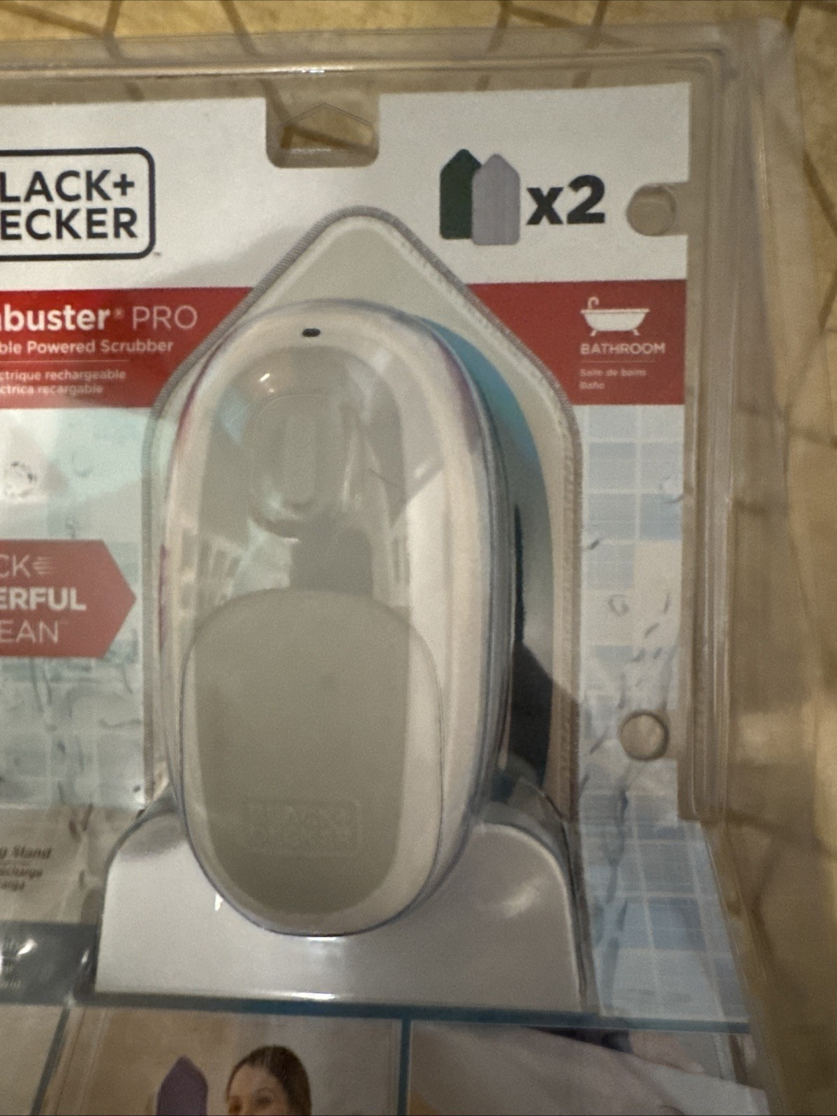 BLACK+DECKER BHPC210 Scumbuster Pro Rechargeable Power Scrubber/Stand #M34m