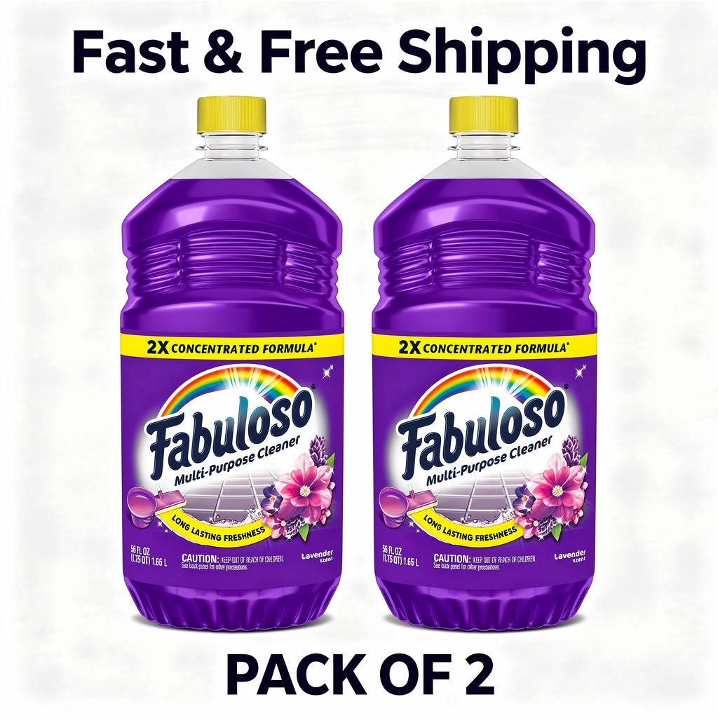 Fabuloso Multi-purpose Cleaner 2x Concentrated | Lavender | 56 Oz 2 Pack