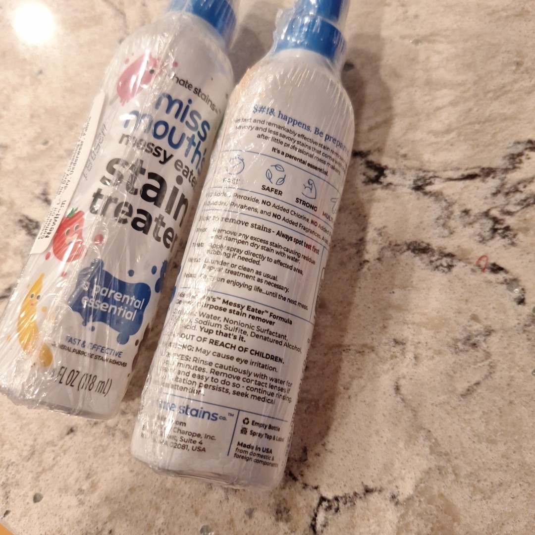 2 X Miss Mouth’s Messy Eater Stain Treater Remover Spray 4 Fl Oz Kids Toddlers