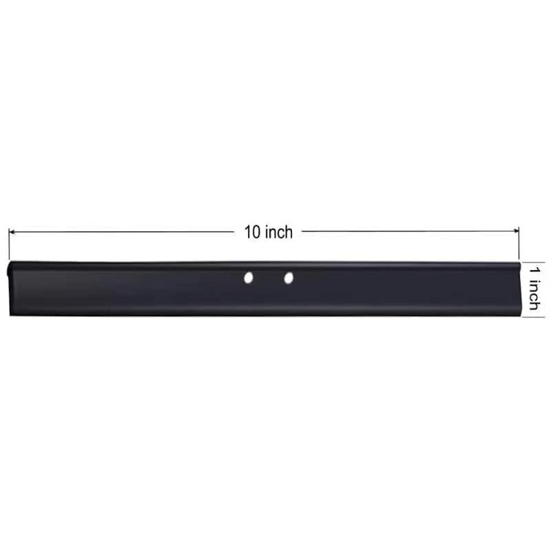 2PCS Replacement Silicon Rubber Squeegee Blade, 10 Inch Black