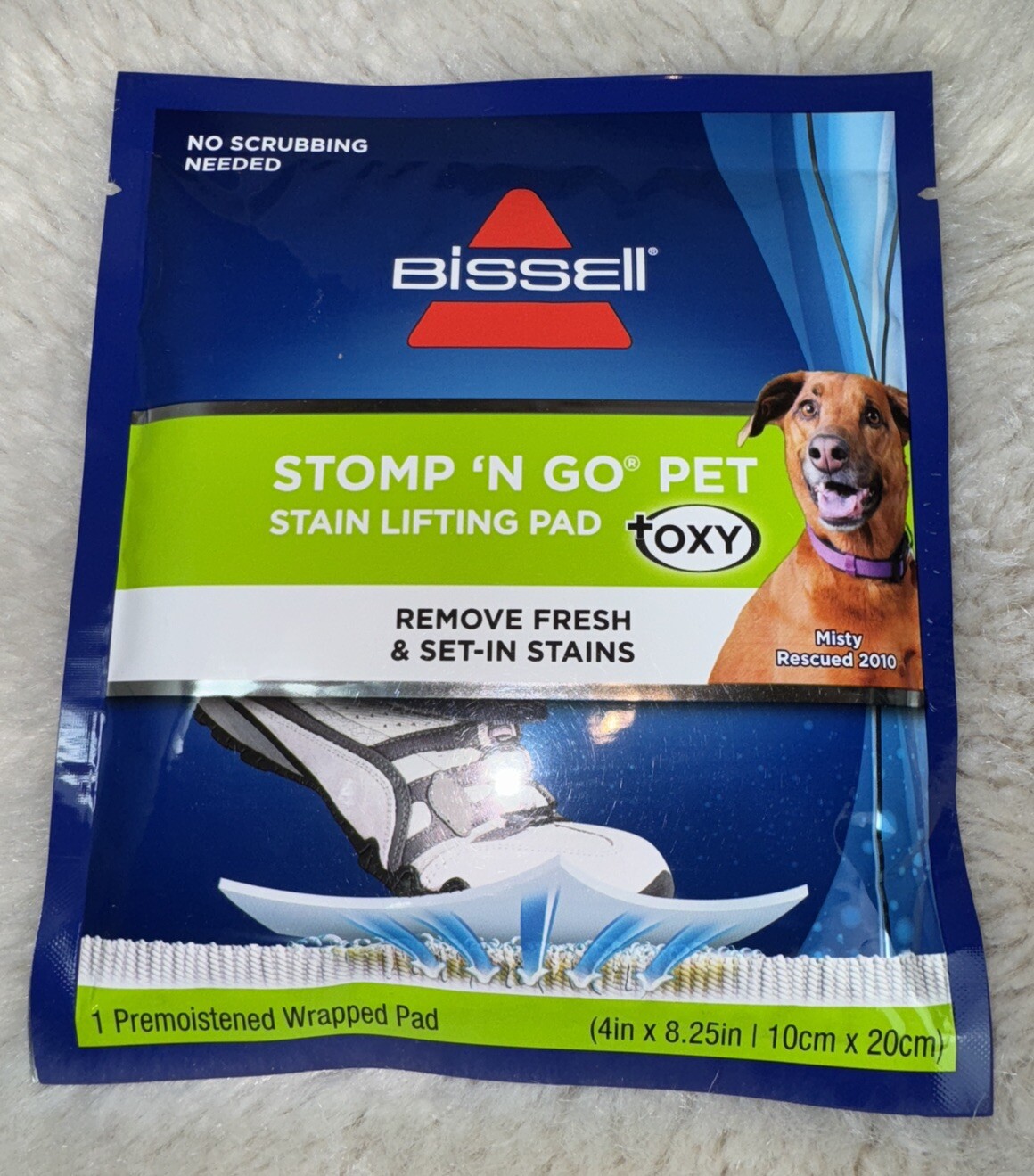 NEW BISSELL Stomp ‘N Go Pet Lifting Pads + Oxy Stain Carpet Rug Cleaning 9 Pack