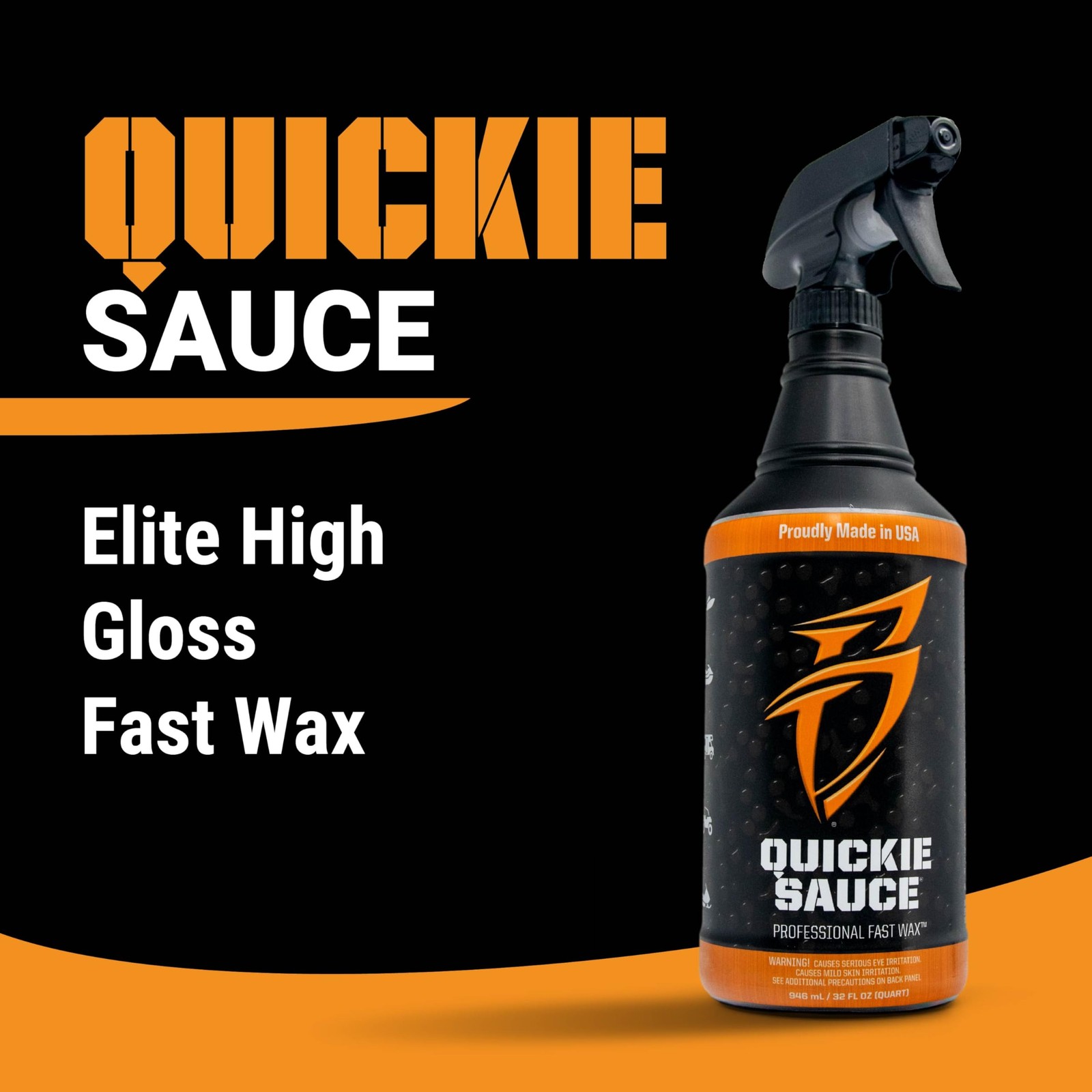 Quickie Sauce Premium High-Gloss Fast Wax, 32 oz., for Boats, RVs, Powersport…