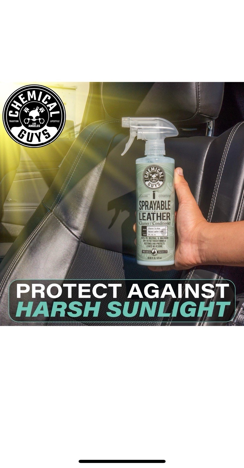 Sprayable Leather Cleaner and Conditioner in One for Car Interiors Set 2 Pack