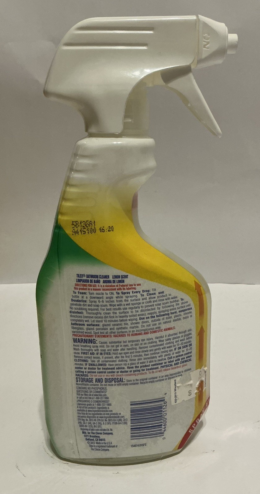 (1) Tilex Bathroom Soap Scum Cleaner Lemon Scent, 16 fl oz HTF