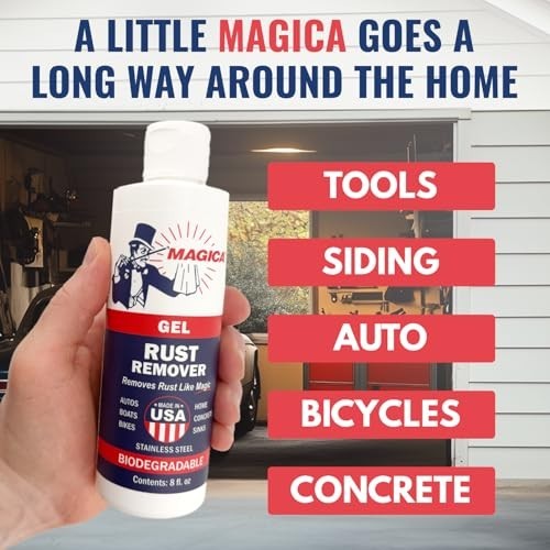 Rust Remover Gel – Effective Rust Stain Removal, 8oz, USA Made, 35 Years Proven