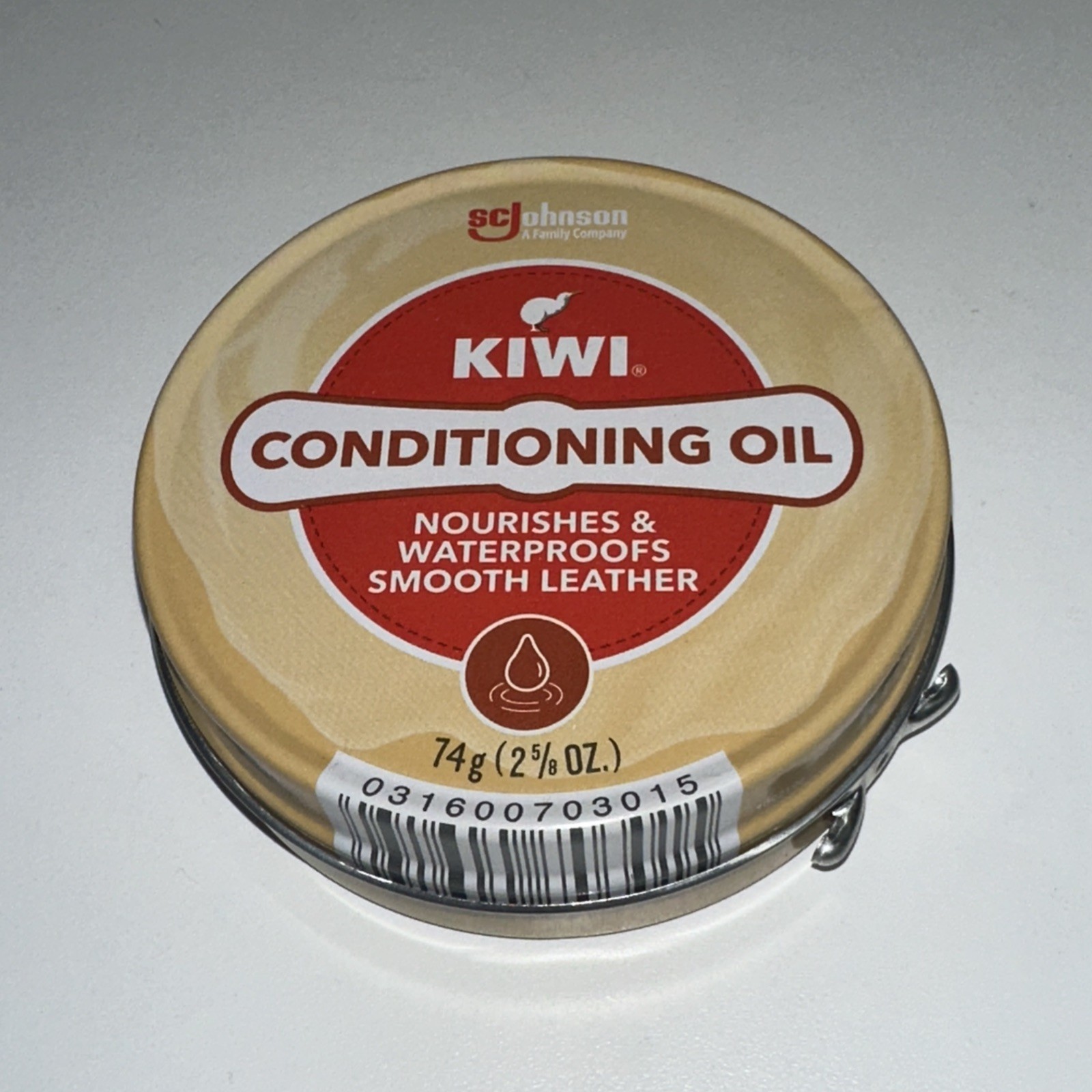 PACK OF 2-Kiwi CONDITIONING OIL- Leather Care 74g Nourishes Waterproofs Leather