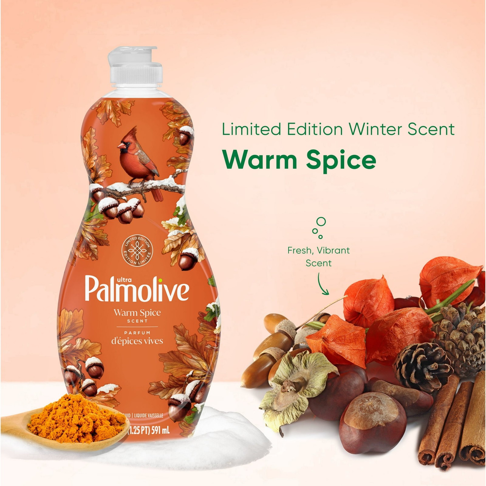 Palmolive Ultra Peach Blossom Scent Dish Liquid Soap 20 Fl oz LIMITED EDITION