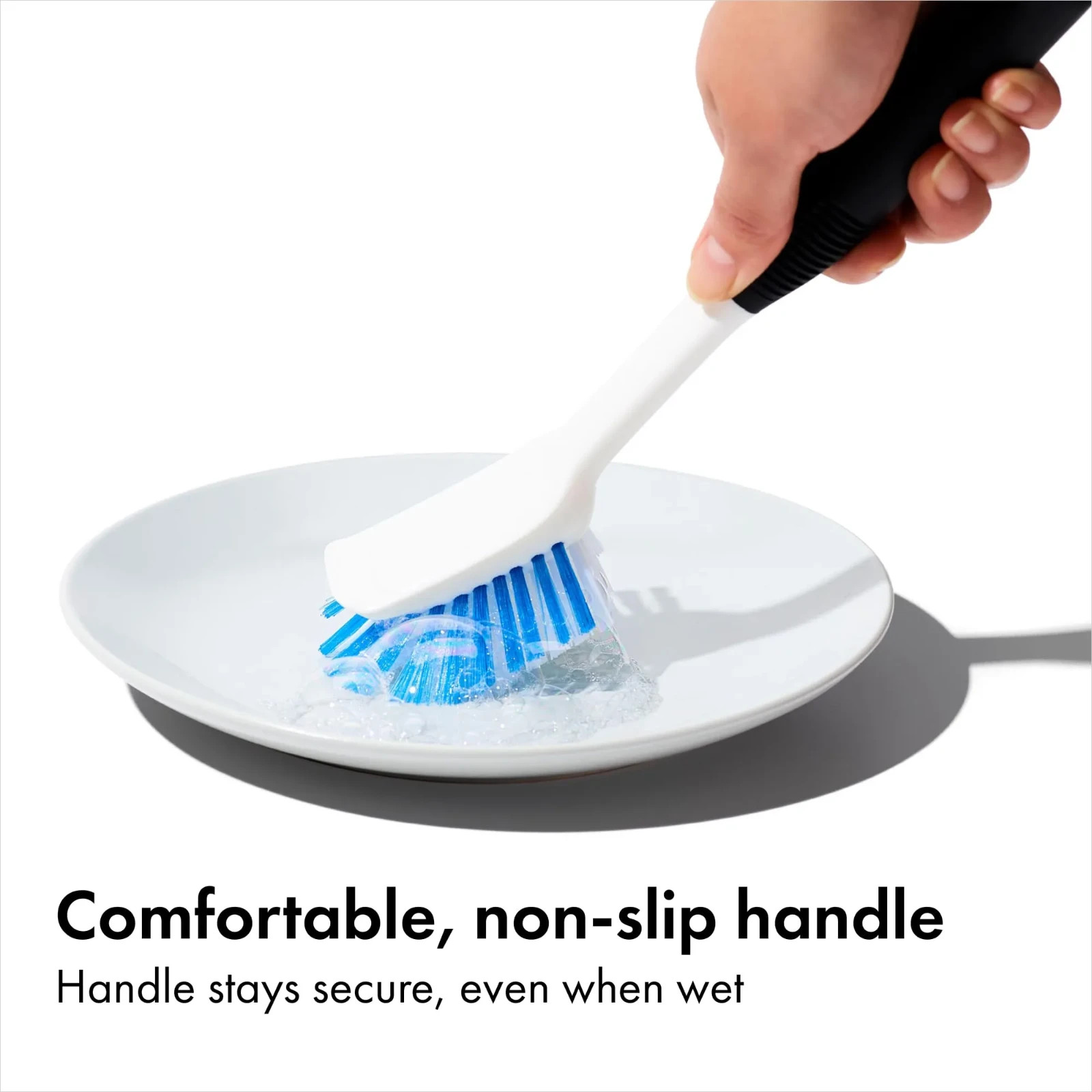 OXO Good Grips Soap Dispensing Dish Scrub Brush, Cleaning Brush for Kitchen