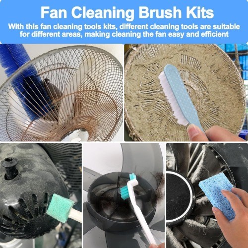 Fan Cleaning Brush Tools Set, 6 Pcs Cleaner for Stand up Fan Color: Multicolor