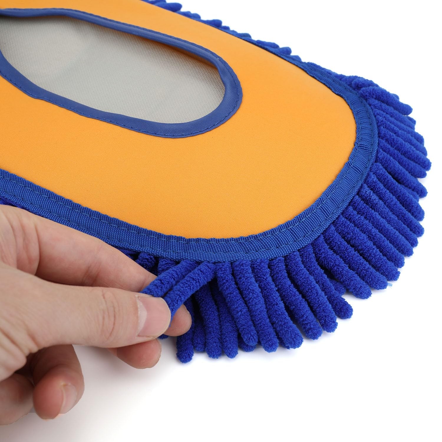 Curved Car Wash Brush with Telescopic Handle – Microfiber Mop for RV, SUV, Truck