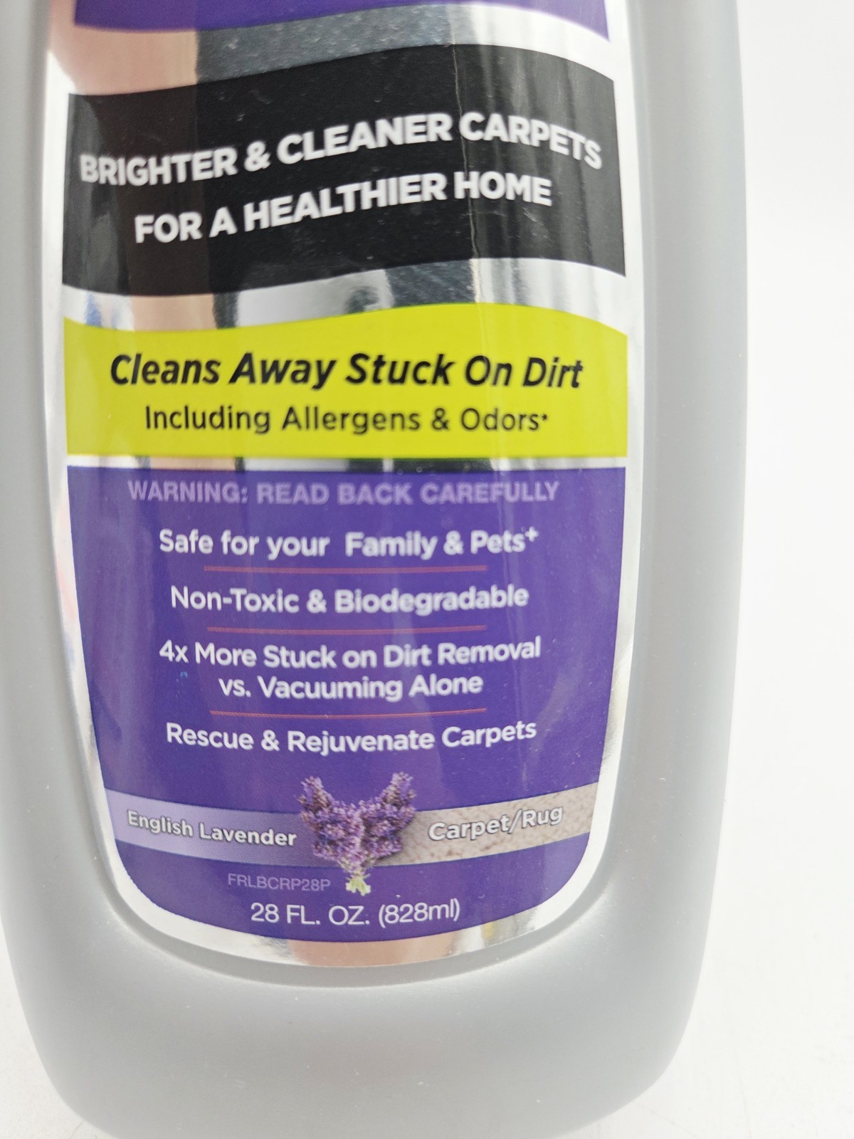 Shark Low Moisture No Rinse Carpet Rug Shampoo Cleaner English Lavender 28 fl oz