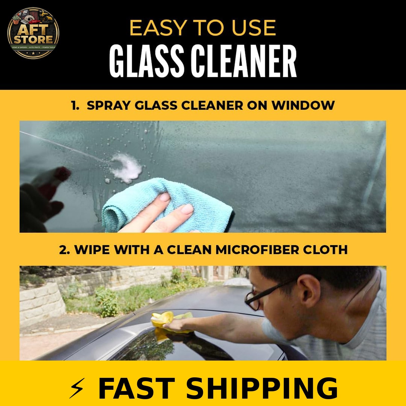 Legendary Glass Cleaner 16oz – Ammonia-Free, Streak-Free