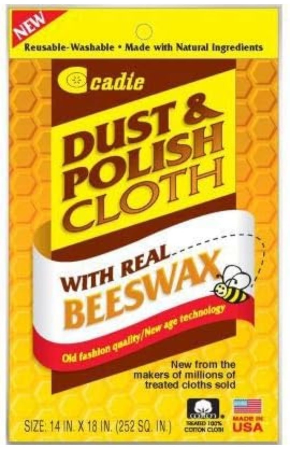 Reusable Beeswax Furniture Polish Cloths – Eco-Friendly Wood Cleaner for Home &