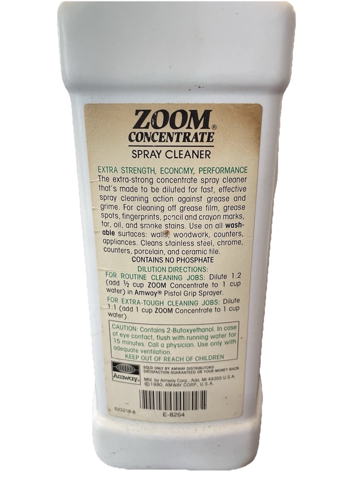 NOS 1993 Amway Zoom Spray Cleaner Concentrate 33.8 Fl Oz (1 Liter) Bottle FULL