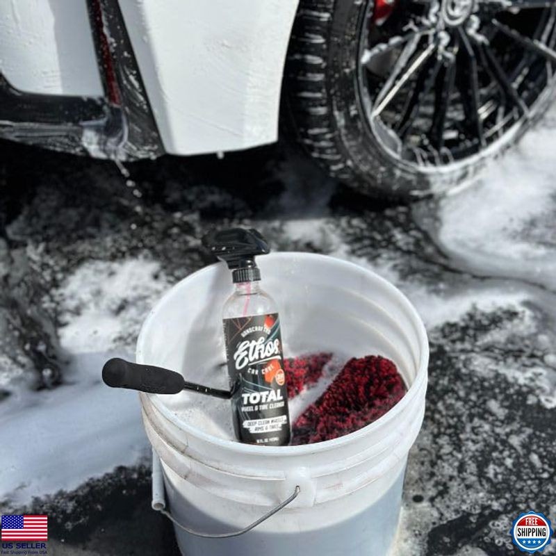 All-In-One Wheel & Tire Cleaner – Dissolves Brake Dust, Safe for All Finishes