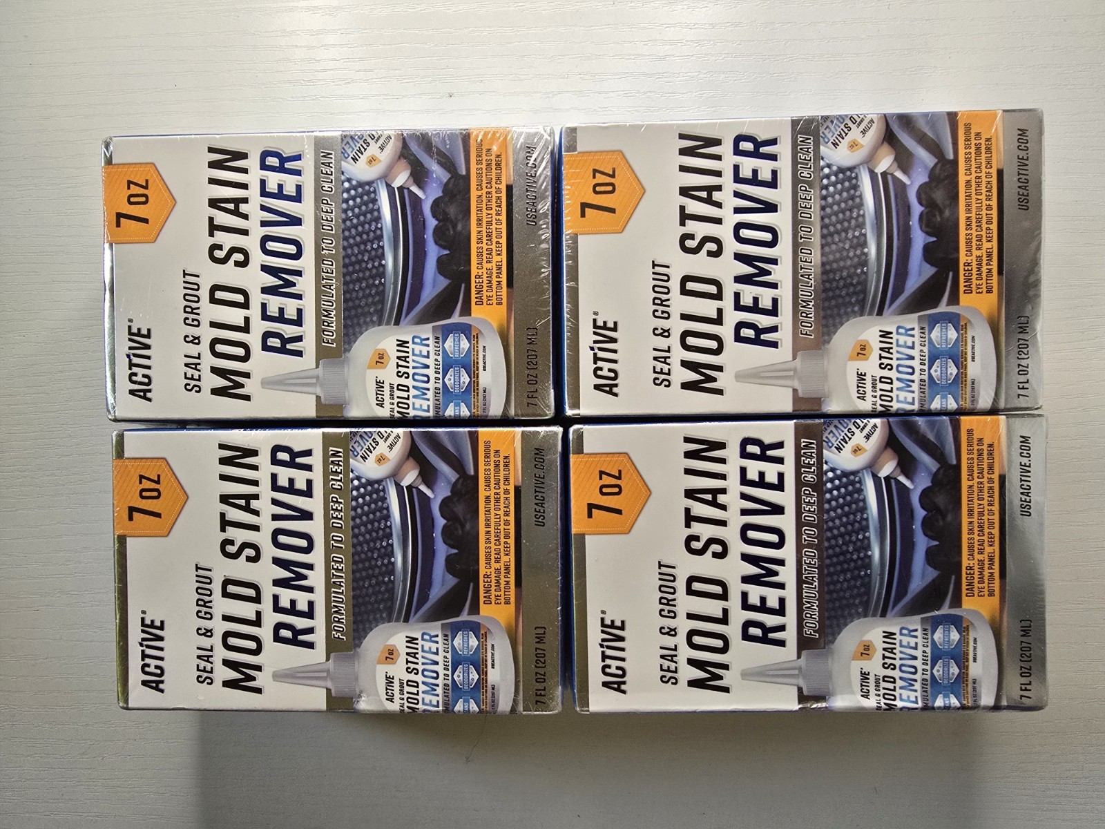 Active Pack Of 4 Mold Stain Remover Gel Heavy Duty Cleaner