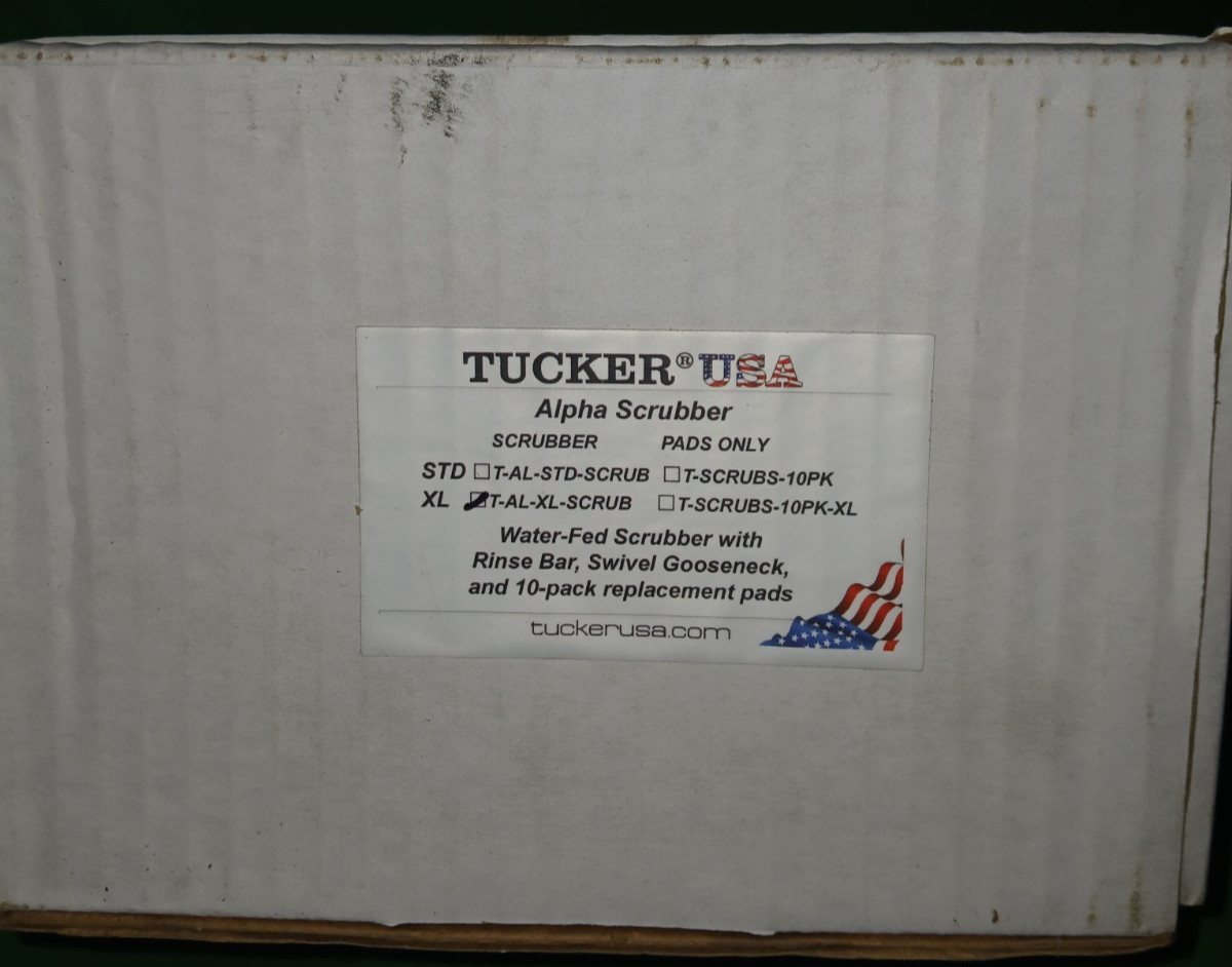 Tucker Water Alpha Scrubber Scrubbing Brush Brushes 12 Pack T-AL-XL-SCRUB